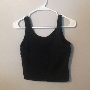 Black crop top